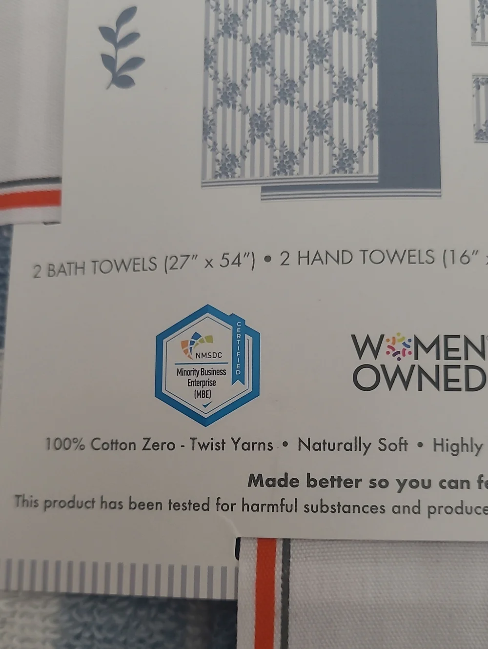 Caro Home Soft Luxe Blue Towel Set - 6 Piece Bundle